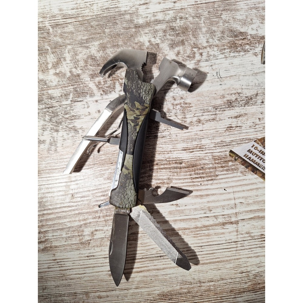 Multitool Knife Saw‎ 10 in 1 Camping Tools Mini Hammer Multi Tools Hammer
